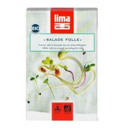 Salade folle Bio Lima - Mélange de graines d'alfalfa, radis et moutarde - 100g