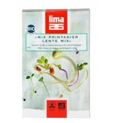 Mix printanier Bio Lima - Mélange de graines de luzerne, lentilles et cressonnette - 100g