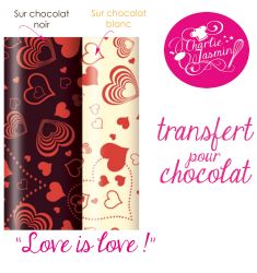  Love IS Love  - Feuille de transfert pour chocolat